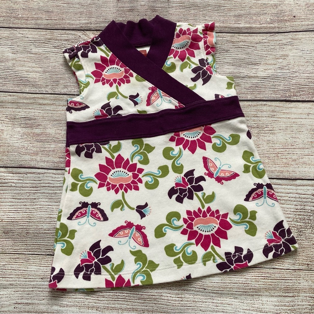 Tea Collection Flutter Sleeve Destination Brazil Dress Girls Size Small 6-12 mo